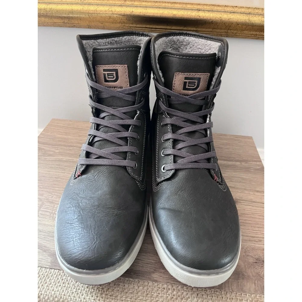 Day Five Shoes Boots Gray High Top Shoes Men's 12 Mervin Lace Up M1